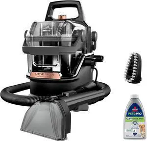 BISSELL Little Green HydroSteam Multi-Purpose Portable Carpet and Upholstery Cleaner, Car and Auto Detailer, 3618, Black and Copper Harbor