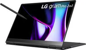 LG gram Pro 16-inch OLED 2in1 Thin and Lightweight Laptop, Intel Evo Edition - Intel Core Ultra 7 Processor, Windows 11 Home, 32GB RAM, 2 TB SSD, Black