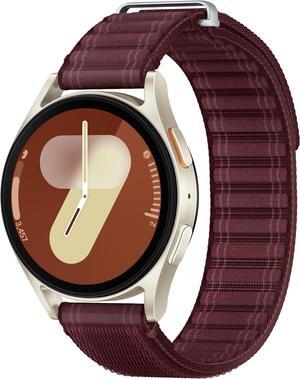 SAMSUNG Galaxy Watch 7 Bespoke Edition 40mm Bluetooth AI Smartwatch w/Energy Score, Wellness Tips, Heart Rate, Sleep, Fitness Tracker, Wine Fabric Band, Cream