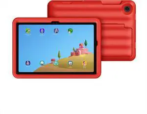 SAMSUNG Galaxy Tab A9+ Plus Kids Edition 11 64GB WiFi 7 Android AI Tablet, Long Battery Life, Expandable Storage, Thin, Light Design, Durable Puffy Cover, US Version, 2024, Red