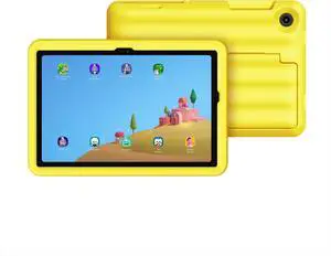 SAMSUNG Galaxy Tab A9+ Plus Kids Edition 11 64GB WiFi 7 Android AI Tablet, Long Battery Life, Expandable Storage, Thin, Light Design, Durable Puffy Cover, US Version, 2024, Yellow