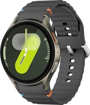 SAMSUNG Galaxy Watch 7 Bespoke Edition 44mm Bluetooth AI Smartwatch w/Energy Score, Wellness Tips, Heart Rate, Sleep, Fitness, Dark Gray Sport Band, Green, US Version