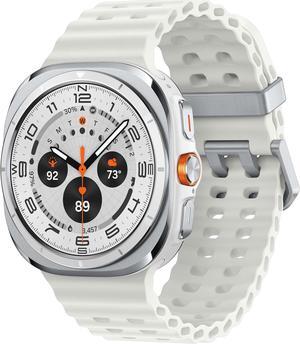 SAMSUNG Galaxy Watch Ultra 47mm LTE AI Smartwatch w/Energy Score, Wellness Tips, Heart Rate Tracking, Sleep Monitor, Fitness Tracker, GPS, 2024,Titanium White