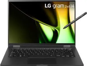 LG gram 14-Inch 2in1 Lightweight Laptop Intel Evo Edition - Intel Core Ultra 5 Processor Windows 11 Home 16GB RAM 512GB SSD - Black