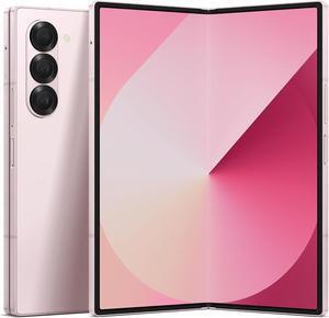 SAMSUNG Galaxy Z Fold 6 AI Cell Phone, 512GB Unlocked Android Smartphone, Circle to Search, Handsfree Live Interpreter, AI Photo Edits, Large Screen, 2024 Pink