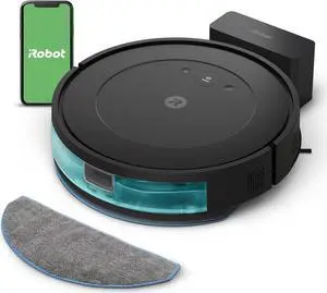iRobot Roomba Robot Vacuum and Mop Combo (Y0140) - Vacuums and mops, Easy to use, Power-Lifting Suction, Multi-Surface Cleaning, Smart Navigation Cleans in Neat Rows, Self-Charging, Alexa
