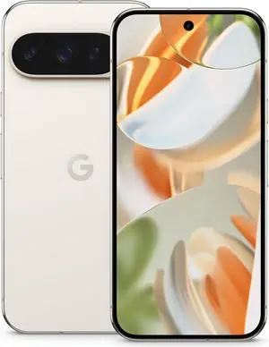 Google Pixel 9 Pro - Unlocked Android Smartphone with Gemini, Triple Rear Camera System, 24-Hour Battery, and 6.3" Super Actua Display - Porcelain - 256 GB