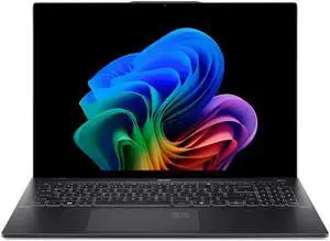 Acer - Swift 16 AI - 16" 3K OLED Touch Laptop - Copilot+ PC  Intel Core Ultra 7 Series 2  16GB Memory  1TB SSD - Ice Black