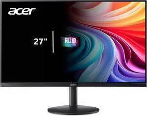 acer R270 G0bi 27" IPS Full HD (1920 x 1080) Ultra-Thin Gaming Office Monitor | Adaptive-Sync Support (FreeSync Compatible) | Up to 120Hz Refresh | 1ms (VRB) | 99% sRGB | Tilt | HDMI & VGA Ports