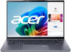Acer Swift Go 14 AI Copilot+ PC | 14.5" 2.5K 120Hz Display | Unlock AI Experiences | Qualcomm Snapdragon X Plus 8-Core Processor | 16GB RAM | 1TB Gen 4 SSD | Wi-Fi 7 | Windows 11 Home | SFG14-01-X006