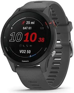 Garmin Forerunner 255, Slate Gray | Smart Watch 010-02641-00