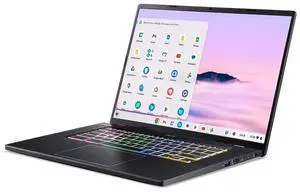 Acer - Chromebook Plus 516 GE Cloud Gaming Laptop with Google AI- 16" 2560x1600 120Hz - Intel Core 5 120U - 8GB RAM - 256GB SSD - Obsidian Black