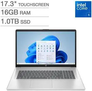 HP 17.3" HD+ Touchscreen Laptop - Intel Core 5 120U - (1600 x 900) - 16GB Memory - 1TB SSD - Windows 11 Home