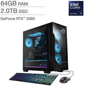ASUS ROG G700 58L Gaming Desktop - Intel Core Ultra 9 285K - NVIDIA GeForce RTX 5080 - 2TB SSD - Windows 11 Home