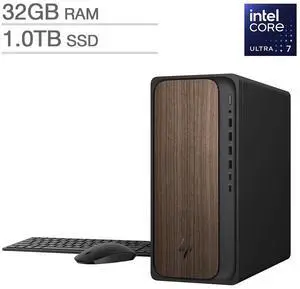 HP OmniDesk Desktop Tower  Intel Core Ultra 7 265 - Intel Graphics  32GB Memory - 1TB SSD - Windows 11 Home