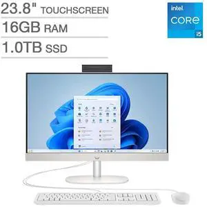 HP 23.8" All-in-One Touchscreen Desktop PC - Intel Core i5-1334U - FHD (1920 x 1080) - 16GB Memory - 1TB SSD - Windows 11 Home