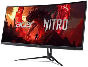 Acer Nitro 29.5 Curved UWFHD (2560 x 1080) 200Hz 1800R Curved Gaming Monitor, Black, ED300C XWBMIIPPX