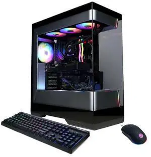 CyberPowerPC - Gaming Desktop - AMD Ryzen 7 7800X3D - AMD Radeon RX 9070 XT 16GB - 32GB DDR5 RGB - 2TB PCIe 4.0 SSD - Black