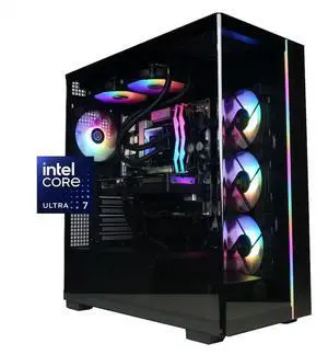 CyberPowerPC - Gaming Desktop - Intel Core Ultra 7 265F - NVIDIA GeForce RTX 5060 Ti 16GB - 32GB DDR5 RGB - 2TB PCIe 4 SSD - Black CyberPowerPC - Gaming Desktop - Intel Core Ultra 7 265F - NVIDIA GeForce RTX 5060 Ti 16GB - 32GB DDR5 RGB - 2TB PCIe 4 SSD - Black