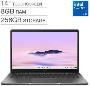 ASUS Chromebook Plus CX 14" Touchscreen Laptop with Google AI - Intel Core 3 Processor - FHD (1920 x 1080) - 8GB RAM - 256GB Storage - Chrome OS