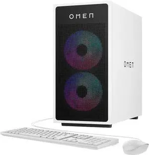 HP OMEN - 35L Gaming Desktop - AMD Ryzen 5 8400F - 16GB DDR5 Memory - NVIDIA GeForce RTX 5060 - 1TB SSD - Panda Metal HP OMEN - 35L Gaming Desktop - AMD Ryzen 5 8400F - 16GB DDR5 Memory - NVIDIA GeForce RTX 5060 - 1TB SSD - Panda Metal