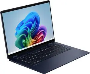 HP - OmniBook X Flip 2-in-1 - Copilot+ PC - 14" 2K Touch-Screen Laptop - Intel Core Ultra 5 - 16GB Memory - 512GB SSD - Atmospheric Blue