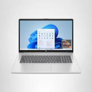 HP 17.3 inch Laptop, HD+ Display, AMD Ryzen 5 7520U, 16 GB RAM, 512 GB SSD, AMD Radeon Graphics, Windows 11 Home, Natural Silver, 17-cp2199nr