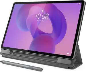 Lenovo Idea Tab Plus - Lightweight Tablet - 12.1 2.5K IPS Touchscreen Display - 90Hz - MediaTek Dimensity 6400-8GB Memory - 128GB Storage - Integrated Arm Mali-G57 MC2 Tab Pen & Folio Case