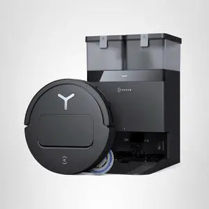 ECOVACS DEEBOT T50 PRO Omni Robot Vacuum and Mop, 3.19 Ultra-Slim, 15,000Pa Suction, ZeroTangle 2.0, TruEdge 2.0, AIVI 3D Obstacle Avoidance, Auto Mop Wash & Dry, Self-Emptying, Ideal for Pet Hair