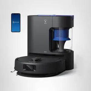 ECOVACS DEEBOT N20e Plus Robot Vacuum and Mop, 10000Pa Strong Suction, Self-Emptying Bagless Base, Tangle-Free Roller for Pet Hair, Smart Mapping, 300 Min Runtime, Alexa Compatible