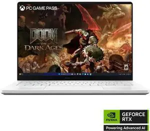 ASUS - ROG Zephyrus G14 14" OLED 3K 120Hz Gaming Laptop - AMD Ryzen 9 270 - 16GB LPDDR5X - GeForce RTX 5060 - 1TB SSD - Platinum White