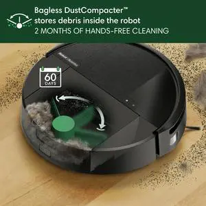 iRobot Roomba 2020 DustCompactor Combo Robot Vacuum & Mop, On-Board Auto-Compact, No Emptying for 60 Days, Intense Power-Lifting Suction, LiDAR, No Mopping Carpets, Model L111020