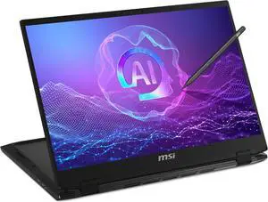 MSI Summit A16 AI+ (2025) 16 QHD+ 165Hz 2-in-1 Touchscreen Laptop: AMD Ryzen AI 9-365, Radeon Graphics, 32GB LPDDR5x, 1TB NVMe SSD, 360 Flip, Pen, Win 11 Home: Ink Black A3HMTG-205US