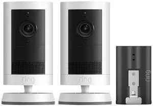 Ring Outdoor Cam Plus 2-pack with Quick Release Battery Bundle