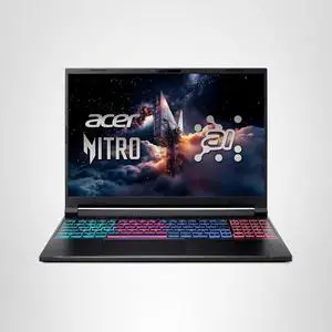 Acer Nitro V 16S AI Gaming Laptop | AMD Ryzen 7 260 Processor | NVIDIA GeForce RTX 5060 Laptop GPU (572 AI Tops) | 16" WUXGA IPS 180Hz Display | 32GB DDR5 | 1TB Gen 4 SSD | Wi-Fi 6 | ANV16S-41-R2AJ