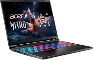 Acer Nitro V 16S 16 WUXGA IPS 180Hz Gaming Laptop, Intel Core 7 processor 240H, NVIDIA GeForce RTX 5060 with 8GB GDDR7 VRAM, 16GB RAM, 1TB PCIe Gen 4 SSD, Obsidian Black