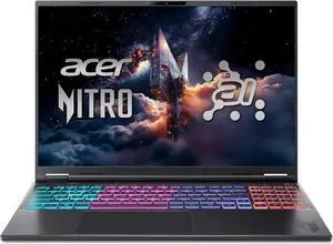 Acer Nitro 16S AI Copilot+ PC Gaming Laptop | AMD Ryzen AI 9 365 Processor | NVIDIA GeForce RTX 5070 Ti Laptop GPU | 16" WQXGA IPS 180Hz Display | 32GB DDR5 | 2TB Gen 4 SSD | Wi-Fi 6E | AN16S-61-R5K4 Acer Nitro 16S AI Copilot+ PC Gaming Laptop | AMD Ryzen AI 9 365 Processor | NVIDIA GeForce RTX 5070 Ti Laptop GPU | 16" WQXGA IPS 180Hz Display | 32GB DDR5 | 2TB Gen 4 SSD | Wi-Fi 6E | AN16S-61-R5K4
