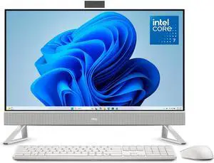 Dell 27 All-in-One Desktop EC27250-27-inch FHD Touchscreen Display, Intel Core 7-150U Processor, 32GB DDR5 RAM, 1TB SSD, Intel Graphics, Windows 11 Home, Onsite Service - White Dell 27 All-in-One Desktop EC27250-27-inch FHD Touchscreen Display, Intel Core 7-150U Processor, 32GB DDR5 RAM, 1TB SSD, Intel Graphics, Windows 11 Home, Onsite Service - White