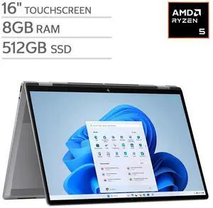 HP OmniBook X Flip 16" 2in1 Laptop - AMD Ryzen 5 220 - 2K (1920 x 1200) Touchscreen - 8GB Memory - 512GB SSD - Windows 11 Home HP OmniBook X Flip 16" 2in1 Laptop - AMD Ryzen 5 220 - 2K (1920 x 1200) Touchscreen - 8GB Memory - 512GB SSD - Windows 11 Home