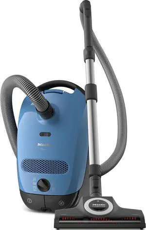 Miele Classic C1 Turbo Team Bagged Canister Vacuum, Tech Blue - Portable, Household Miele Classic C1 Turbo Team Bagged Canister Vacuum, Tech Blue - Portable, Household