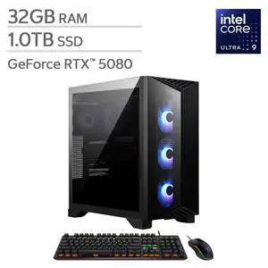 MSI Aegis R2 AI Gaming Desktop Intel Core Ultra 9 285 - GeForce RTX 5080 32GB RAM 1TB SSD Windows 11 MSI Aegis R2 AI Gaming Desktop Intel Core Ultra 9 285 - GeForce RTX 5080 32GB RAM 1TB SSD Windows 11