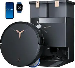 ECOVACS DEEBOT T50 MAX PRO Omni Robot Vacuum and Mop, 18,500Pa Suction, 18mm Auto-Lift, ZeroTangle &TruEdge 2.0, AIVI 3.0 Obstacle Avoidance, Auto Hot Water Mop Wash/Dry/Refill, Self-Emptying ECOVACS DEEBOT T50 MAX PRO Omni Robot Vacuum and Mop, 18,500Pa Suction, 18mm Auto-Lift, ZeroTangle &TruEdge 2.0, AIVI 3.0 Obstacle Avoidance, Auto Hot Water Mop Wash/Dry/Refill, Self-Emptying