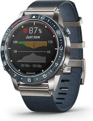 Garmin MARQ Captain, Men's Luxury Tool Watch with Advanced Nautical Features, Track Wind Speed, Direction, Temperature and Tide Information Garmin MARQ Captain, Men's Luxury Tool Watch with Advanced Nautical Features, Track Wind Speed, Direction, Temperature and Tide Information