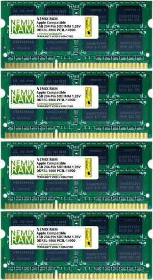 NEMIX RAM 64GB 4X16GB DDR3L-1866 Memory  for Apple iMac Late 2015 17,1 Retina 27"