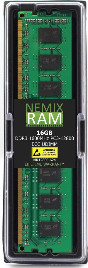 QNAP RAM-16GDR3EC-RD-1600 16GB DDR3 1600MHz PC3-12800 RDIMM 2Rx4 Compatible Memory