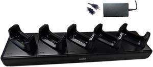CRDUNIV-55-5000R 5-Slot Charging Cradle for TC55 Android Handheld Barcode Scanners | Power Supply Assembly Included