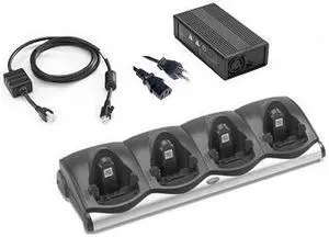 CRD9000-4001ER 4 Slot Charging Cradle with Ethernet/Network (Power Supply Included): MC9090 - MC9190 - MC9200 - MC9000