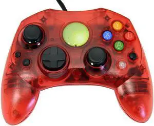 Replacement Controller for XBox Original - Red Transparent - by Mars Devices Replacement Controller for XBox Original - Red Transparent - by Mars Devices