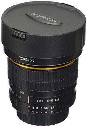 Rokinon FE8MN 8mm F35 Fisheye Fixed Lens for Nikon Black