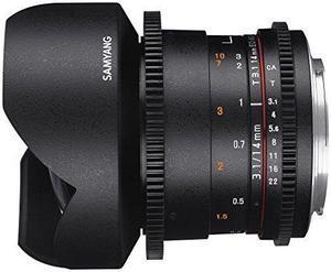Samyang SYDS14M-N VDSLR II 14mm T3.1 Wide-Angle Cine Lens for Nikon (FX) Cameras